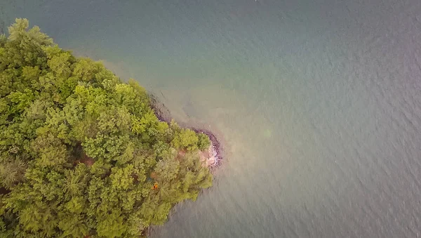 Aérea Carolina Del Sur Lake Jocassee Gorges Upstate Mountains — Foto de Stock