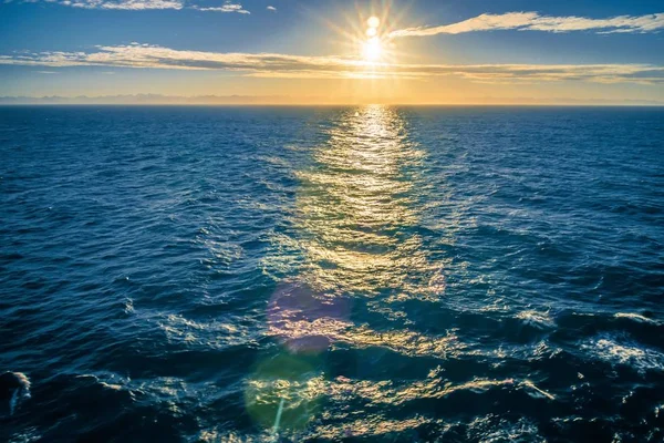Ocean Spokojny Zachód Słońca Lecie — Zdjęcie stockowe