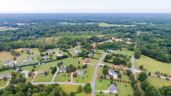 Typisch Amerikanisches Land Unterteilung Nachbarschaft Antenne — Stockfoto