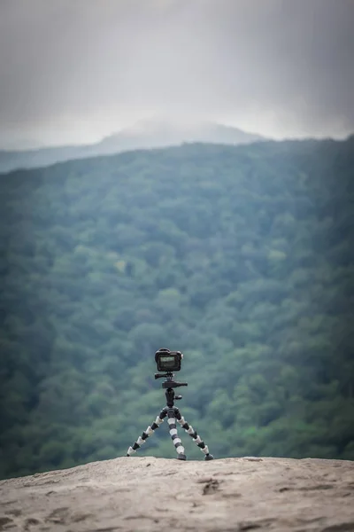 Belas Vistas Panorâmicas Cume Forjado Carolina Norte Com Vista — Fotografia de Stock