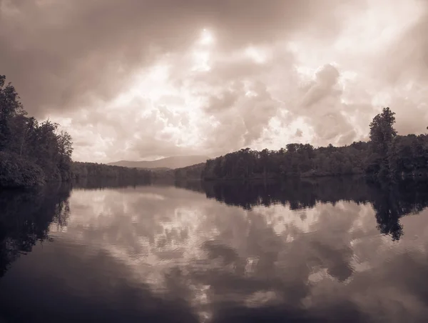 Lac Julian Price Long Blue Ridge Parkway Caroline Nord — Photo