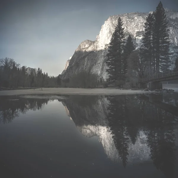 Vista Del Capitan Parque Nacional Yosemite — Foto de Stock