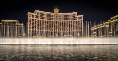 Dünya ünlü çeşme su las vegas Nevada'da göster
