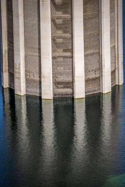 Sahneleri Hoover Barajı Mike Callaghan Pat Tillman Memorial Köprüsü Plaza — Stok fotoğraf