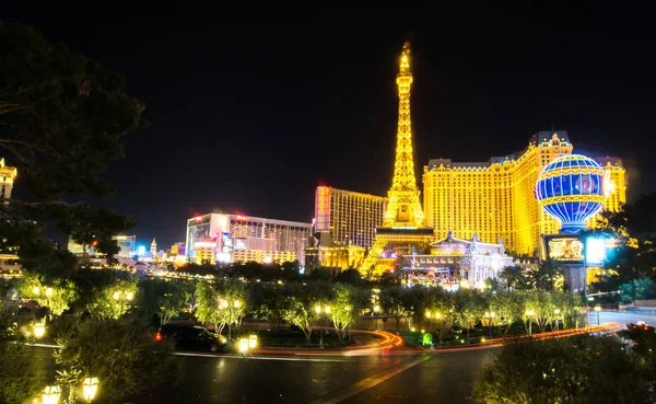 Vida Nocturna Horizonte Ciudad Las Vegas Nevada — Foto de Stock