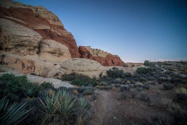 Red rock canyon las vegas nevada günbatımında