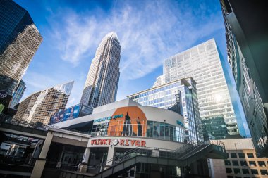 charlotte north Carolina mavi gökyüzü ile manzarası