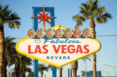 ünlü las vegas nevada hoş geldiniz işareti