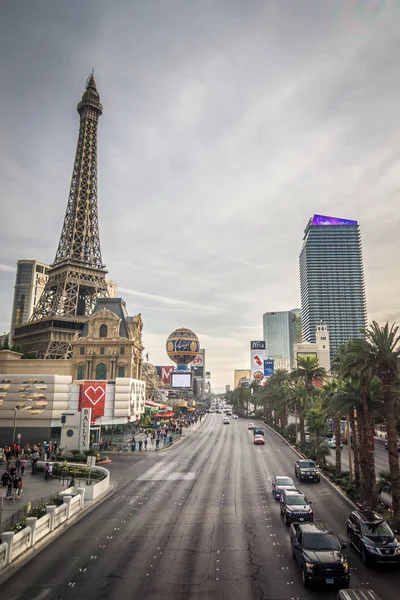 Vista Réplica Torre Eiffel Paris Hotel Casino Las Vegas —  Fotos de Stock