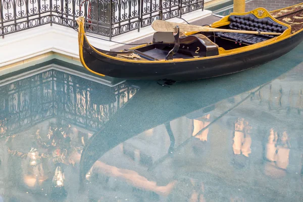 Grand Canal Shoppes Pool Gondola Las Vegass Venetian Hotel — Stock Photo, Image