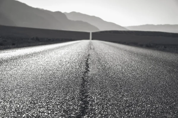 Lonely Road Death Valley National Park California — Stock Photo, Image