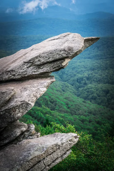 Okna Wychodzą Piękne Widoki Karolinie Północnej Grani Orientacyjne — Zdjęcie stockowe