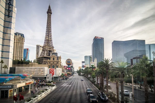 Vista Réplica Torre Eiffel Paris Hotel Casino Las Vegas — Foto de Stock