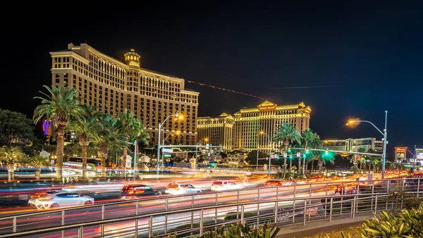 Nightime Vegas Strip Las Vegas Nevada — Stockfoto