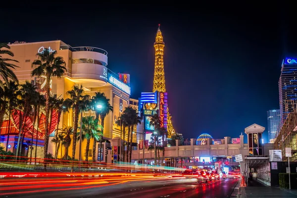 Světla Měst Večer Nevada Las Vegas Uliční Pohledy — Stock fotografie