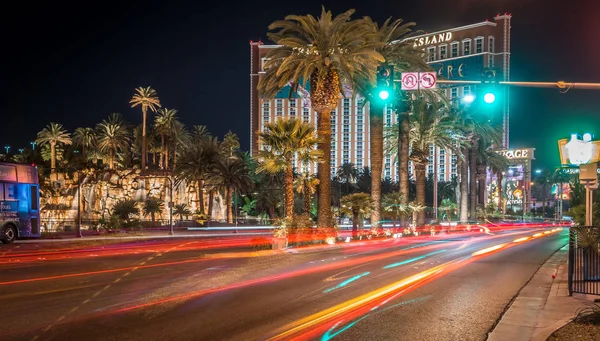 Las Vegas Nevada Abends Stadtbeleuchtung Und Straßenansichten — Stockfoto