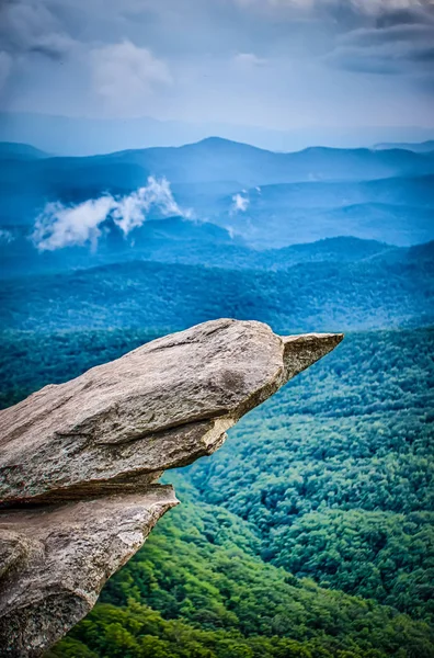 Belles Vues Panoramiques Sur Crête Aride Carolina Nord Donnent Sur — Photo