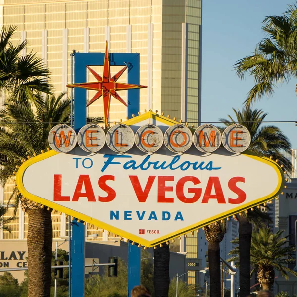 Ünlü Las Vegas Nevada Hoş Geldiniz Işareti — Stok fotoğraf