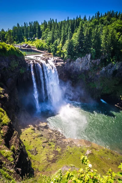 Cascate Delle Snoqualmie Famosa Cascata Washington Usa — Foto Stock