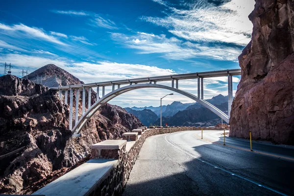 Cenas Torno Barragem Hoover Mike Callaghan Pat Tillman Memorial Bridge — Fotografia de Stock