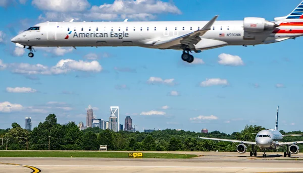 Scene dall'aeroporto di Charlotte North Carolina — Foto Stock