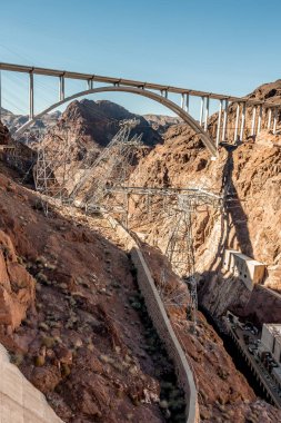 nevada ve arizona stateline lake mead üzerinde hoover baraj