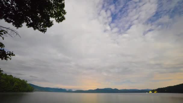 Красивые Природные Пейзажи Озере Джокассе Южная Каролина — стоковое видео