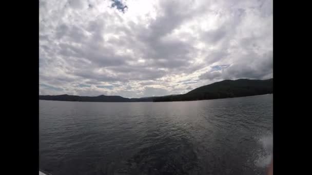 Beau Paysage Naturel Sur Lac Jocassee Sud Carolina — Video