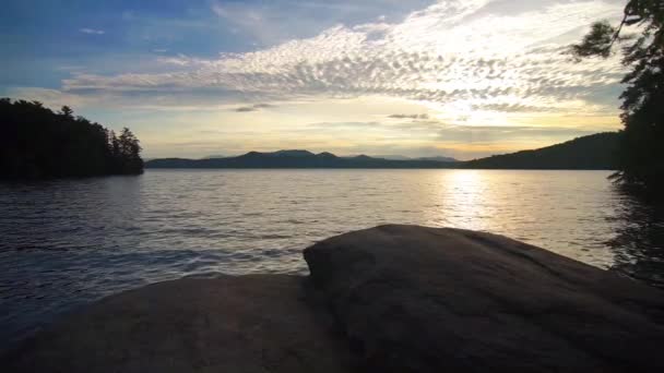 Bela Paisagem Natureza Lago Jocassee Carolina Sul — Vídeo de Stock