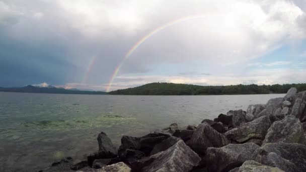 Prachtige Natuur Landschap Lake Jocassee South Carolina — Stockvideo