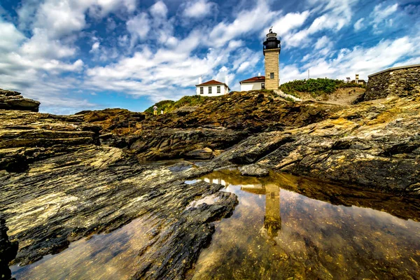 Histórico faro Beavertail jamestown rhode island —  Fotos de Stock