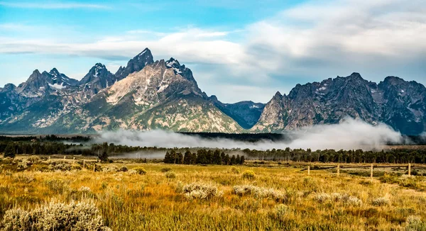 Grand Teton montañas vista panorámica — Foto de Stock