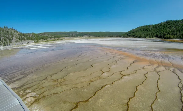 La famosa Gran Primavera Prismática en Yellowstone National —  Fotos de Stock