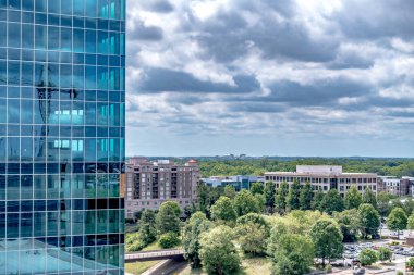 Şehir merkezinde Charlotte North Carolina Skyline 