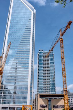 Şehir merkezinde Charlotte North Carolina Skyline 