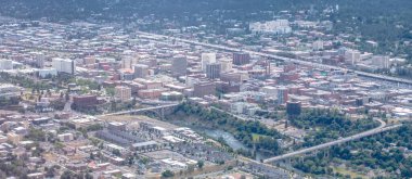 Spokane Washington şehir merkezi ve sokak sahneleri