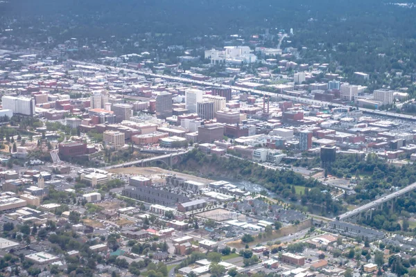 Spokane Washington Centrum Sceny Uliczne — Zdjęcie stockowe