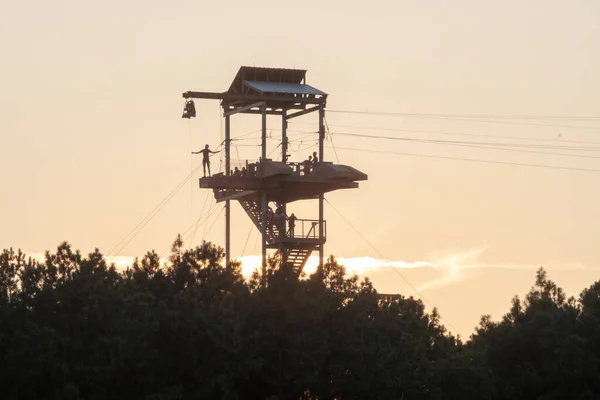 Zonsondergang Uitzicht Nationaal Whitewater Centrum — Stockfoto