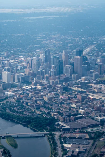 Letecký Pohled Hlavní Americké Město Minneapolis Minnesota — Stock fotografie