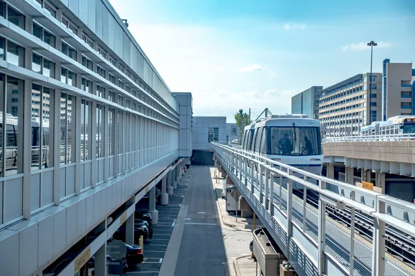 Monorail Struktury Wahadłowca Lotnisku Minneapolis — Zdjęcie stockowe