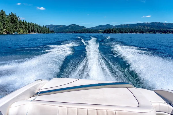 Passeios Barco Explorar Hayden Lago Estado Idaho Perto Spokane Washington — Fotografia de Stock