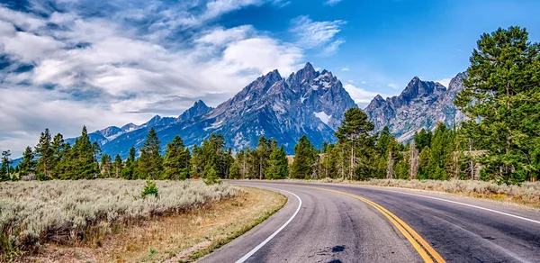 Grand Teton Nemzeti Park Wyoming Kora Reggel — Stock Fotó