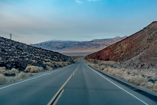 Death Valley National Park Lonely Road California — Stock Photo, Image