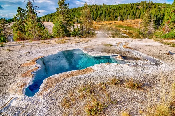 Stary Wierny Gejzer Parku Narodowym Yeallowstone — Zdjęcie stockowe