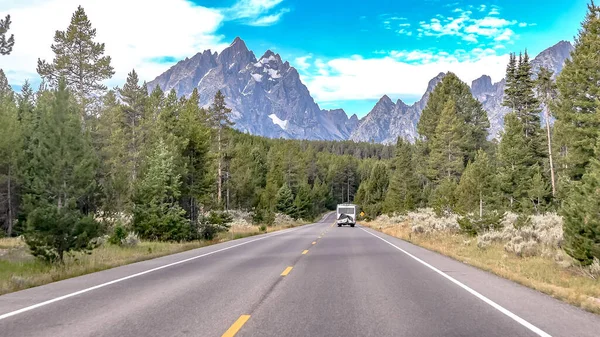 Grand Teton Nemzeti Park Wyoming Kora Reggel — Stock Fotó