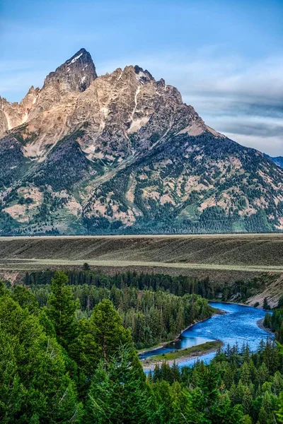 Wielki Teton Park Narodowy Rano Wyoming — Zdjęcie stockowe