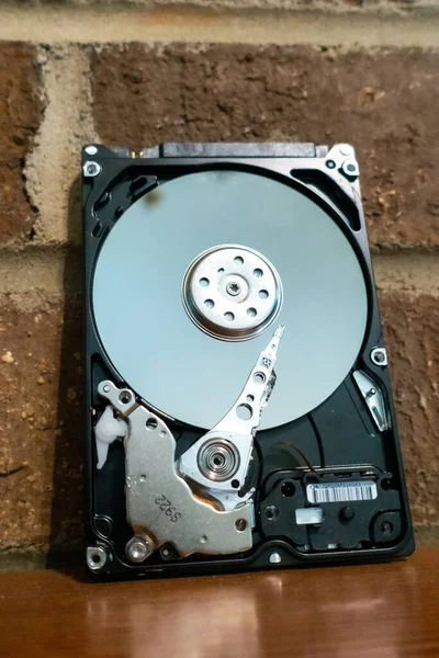 Internal Moving Parts Electronics Typical Disc Hard Drive — Stock Photo, Image