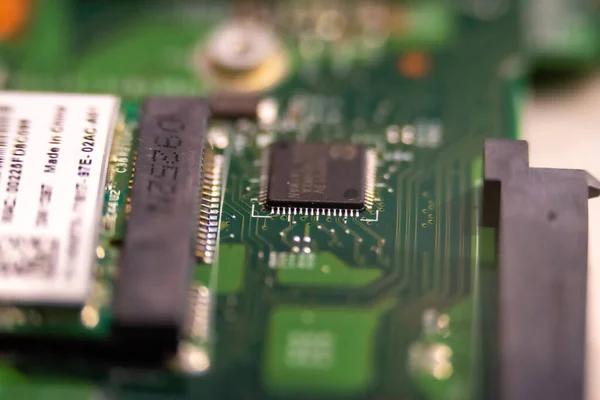 Tech Close Electronics Circuit Board Motherboard — Stock Photo, Image