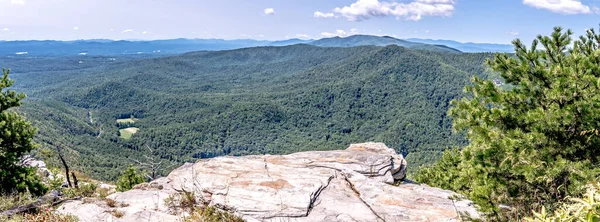 Wandern Wolfpit Traiolhead Linville Gorge Der Nähe Von Lake James — Stockfoto