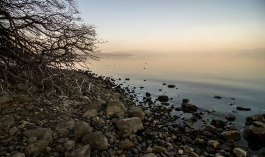 Tahoe Gölü Kaliforniya 'nın güzel Sierra manzarası